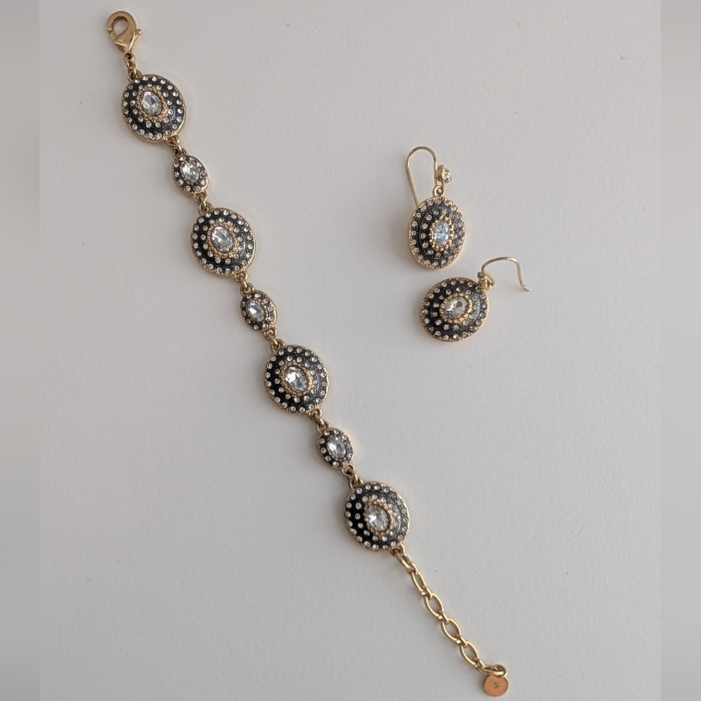 Stella & Dot Neeya Bracelet & Earrings Set